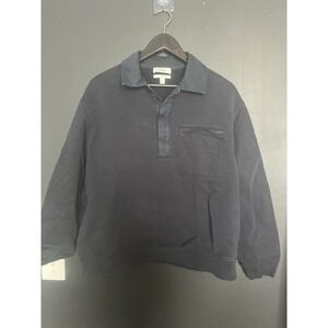 Cos Sweatshirt Size Large Cotton Navy Blue